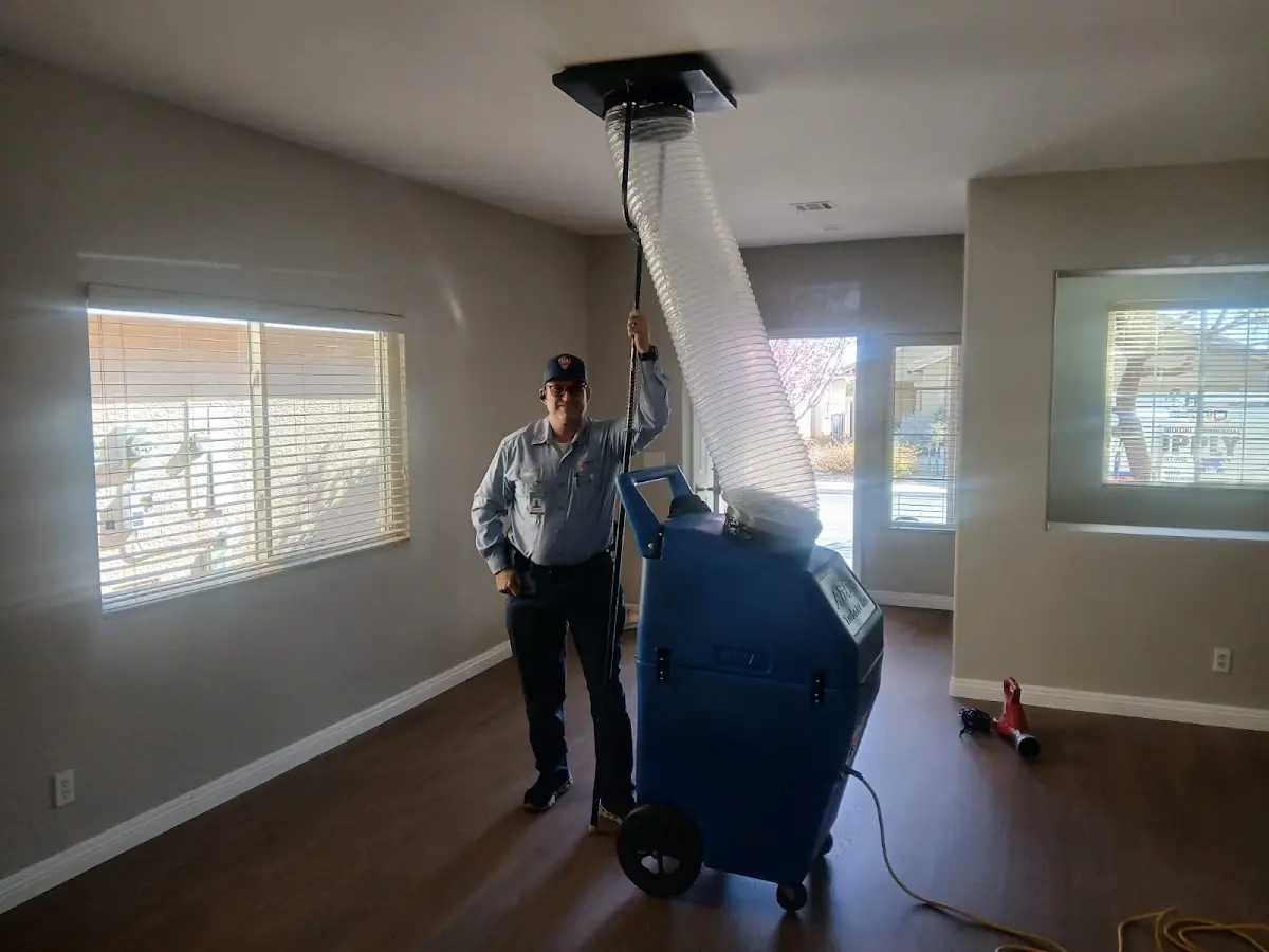 Professional Dryer Vent Cleaning work inside a Goodyear home